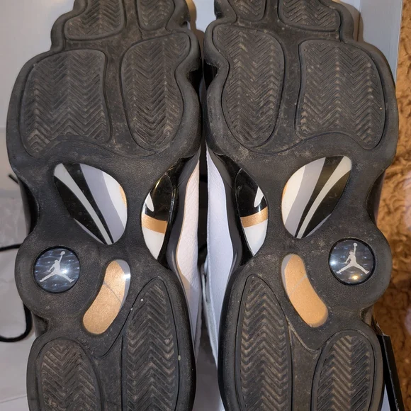 Jordan Men's White and Black Sneakers - Picture 5 of 10